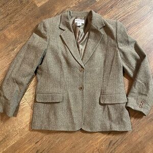 Pendleton Vintage Herringbone Blazer Wool Sz 14P